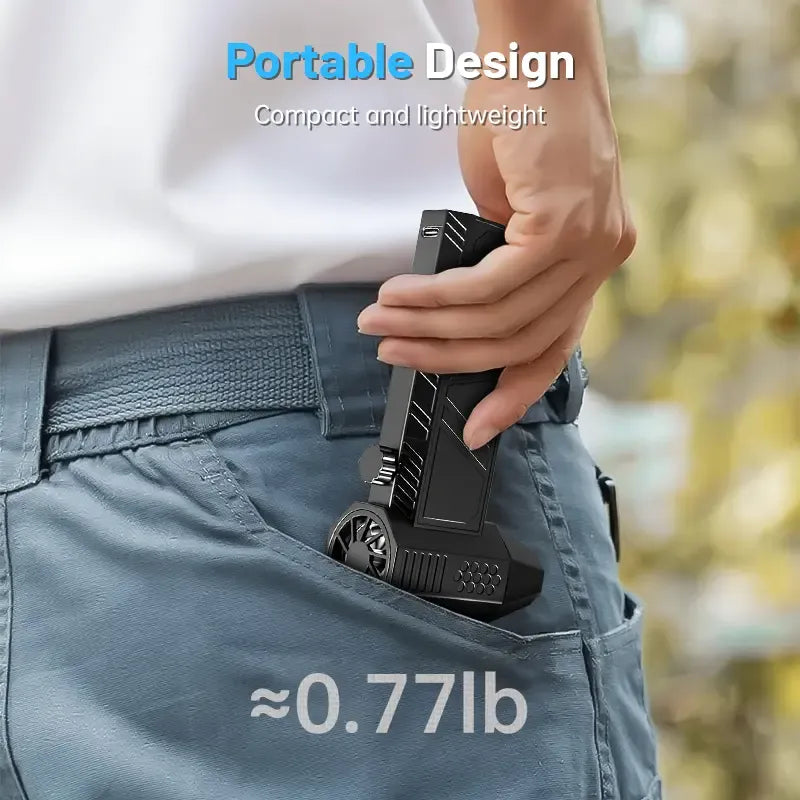 Mini Turbo Jet Fan – 130,000 RPM High-Speed Handheld Blower, 0.77 lbs Lightweight Design, USB-C Fast Charging