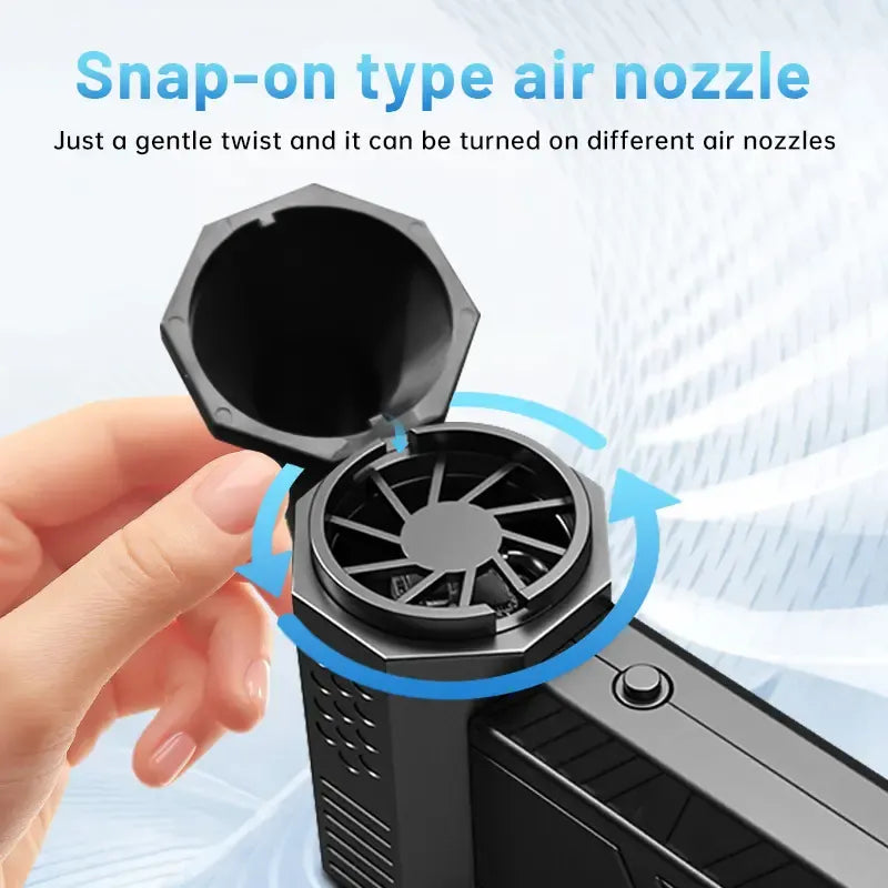 Mini Turbo Jet Fan – 130,000 RPM High-Speed Handheld Blower, 0.77 lbs Lightweight Design, USB-C Fast Charging