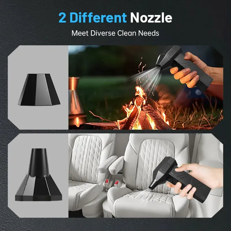 Mini Turbo Jet Fan – 130,000 RPM High-Speed Handheld Blower, 0.77 lbs Lightweight Design, USB-C Fast Charging