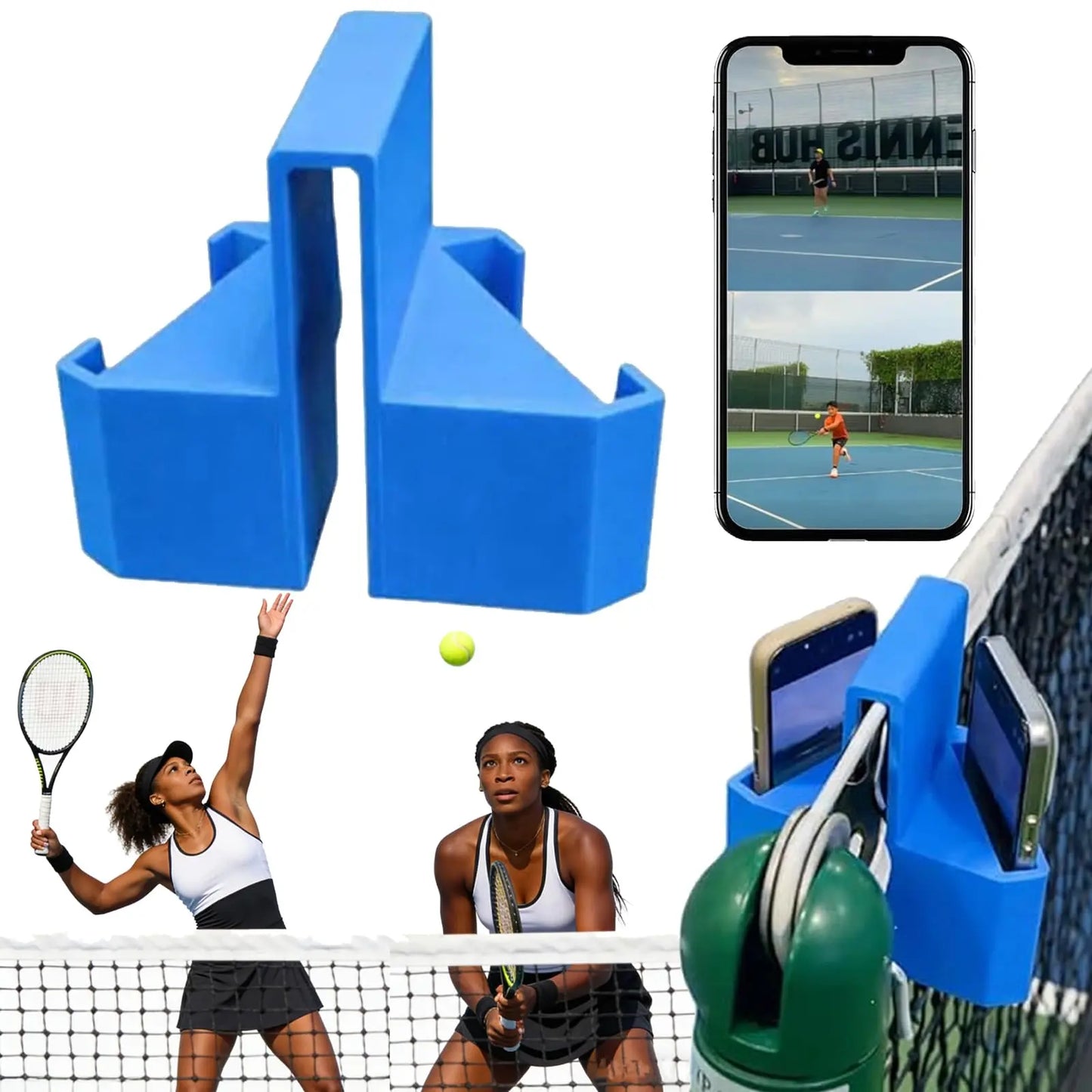 3D Printed Tennis Phone Holder – Dual Perspective