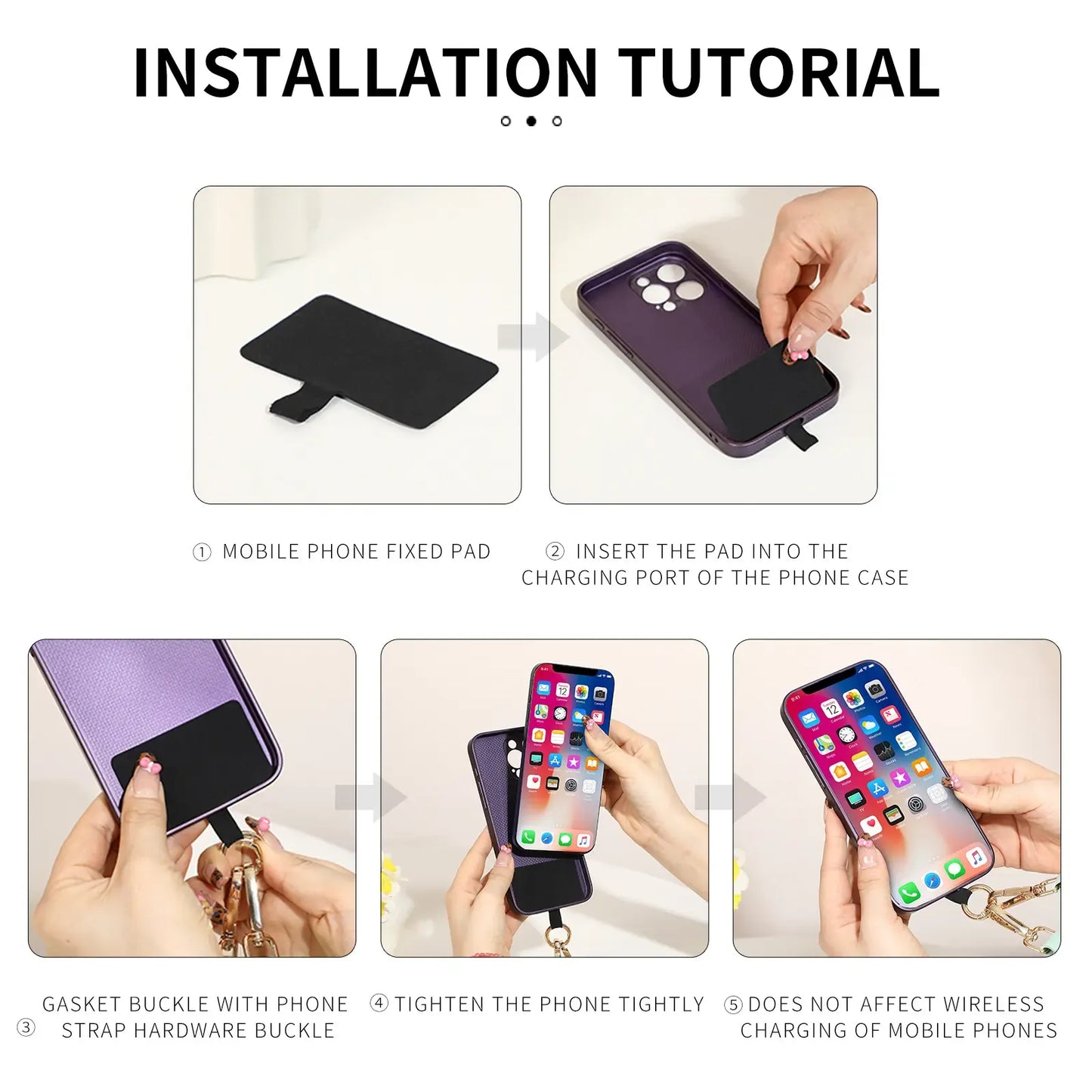 Clip and Go Strap for Phone With Wallet Crossbody