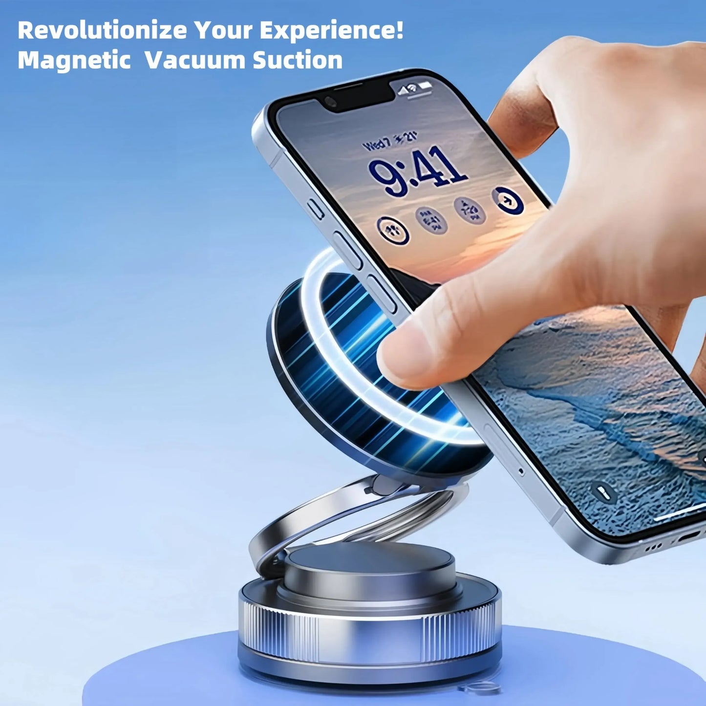 360° Adjustable Vacuum Magnetic Phone Holder