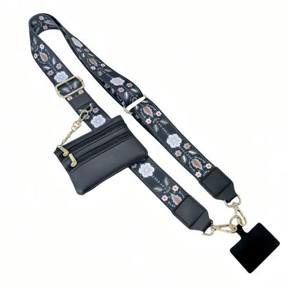 Clip and Go Strap for Phone With Wallet Crossbody
