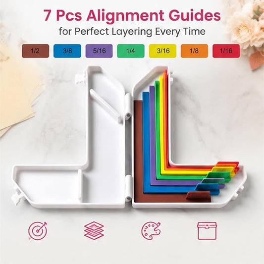 Basic Bliss 7-Piece Paper Crafting Alignment Guide Set