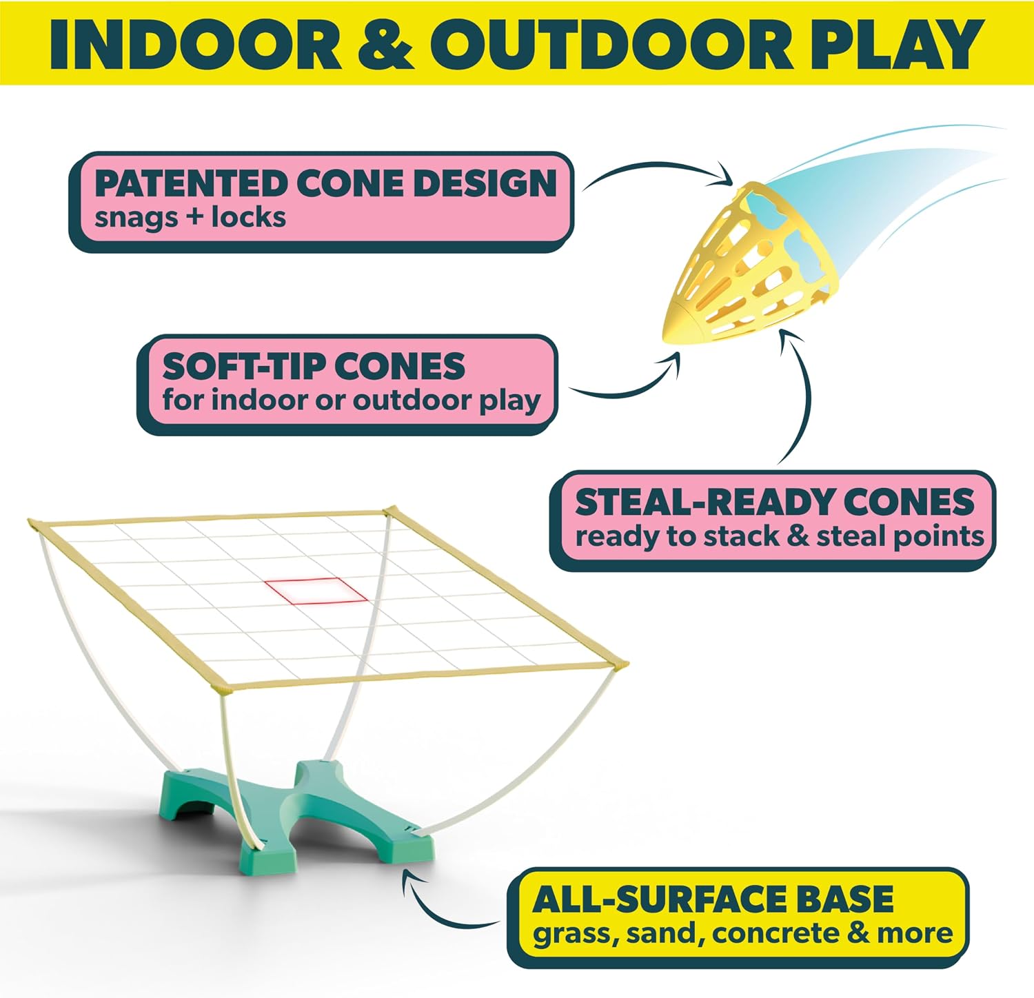 The Original Cone Toss Outdoor Target Tossing Outdoor Game